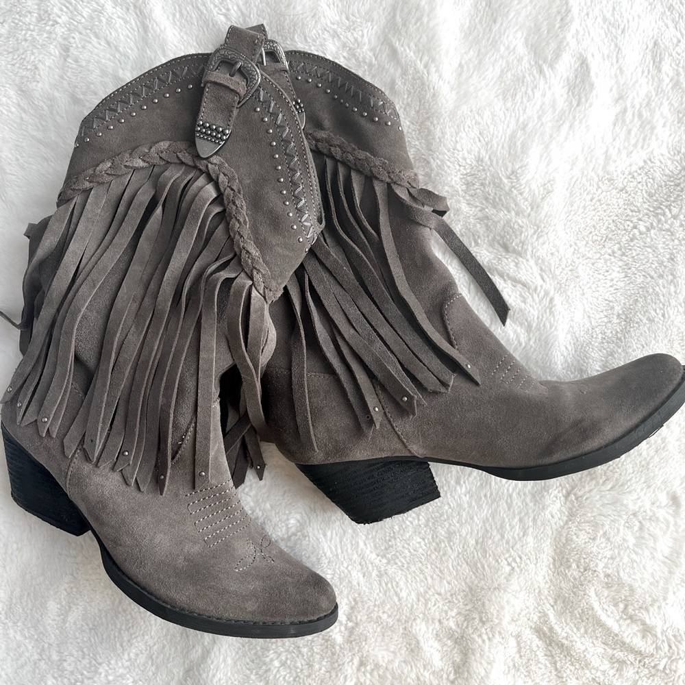 Fringe Cowboy Boots
